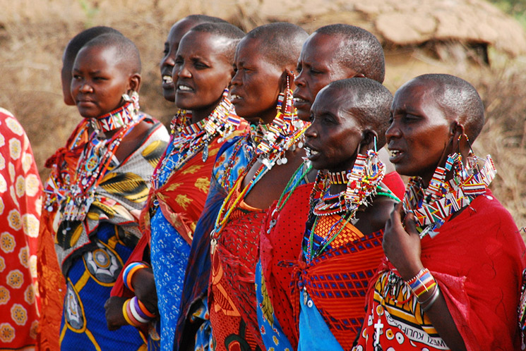Afrički nakit od perli u Maasai plemenu